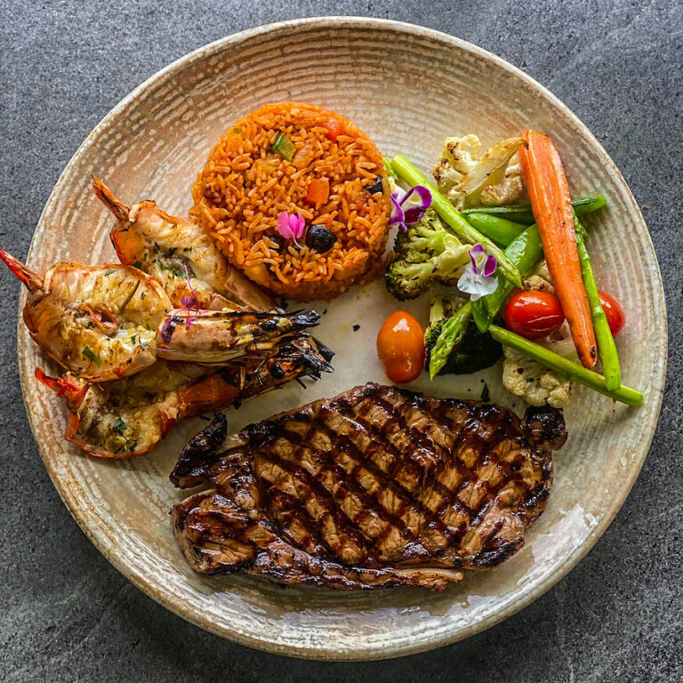 Steak and Prawn Combo