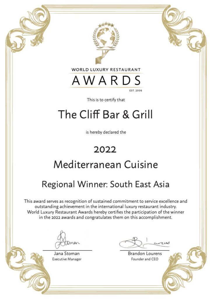 Best Restaurant Awards 2022